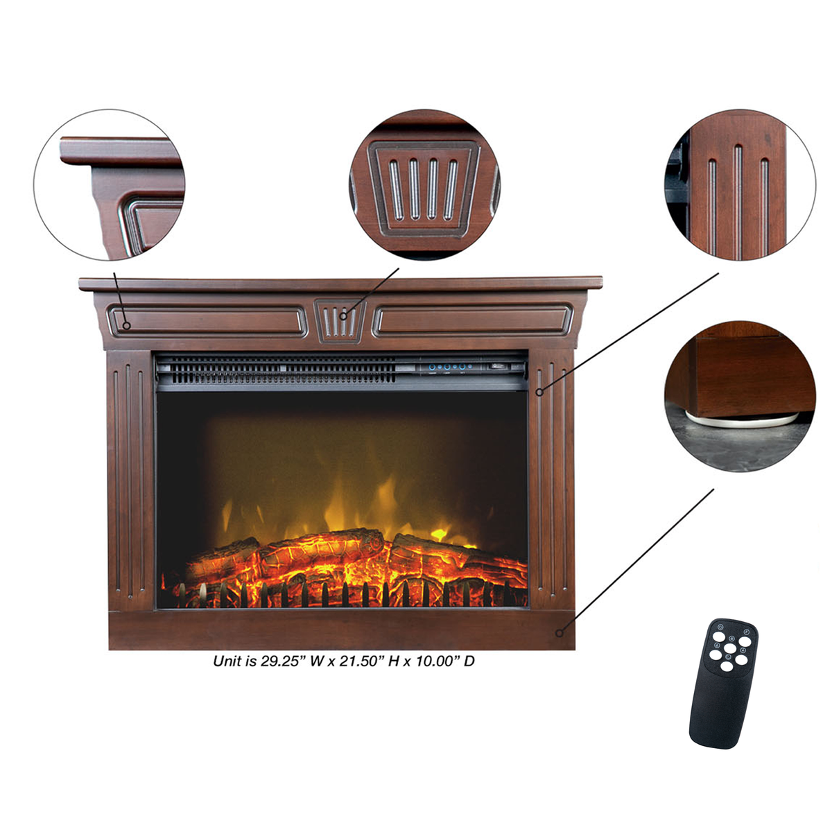 HeatSurge Amish Fireplace