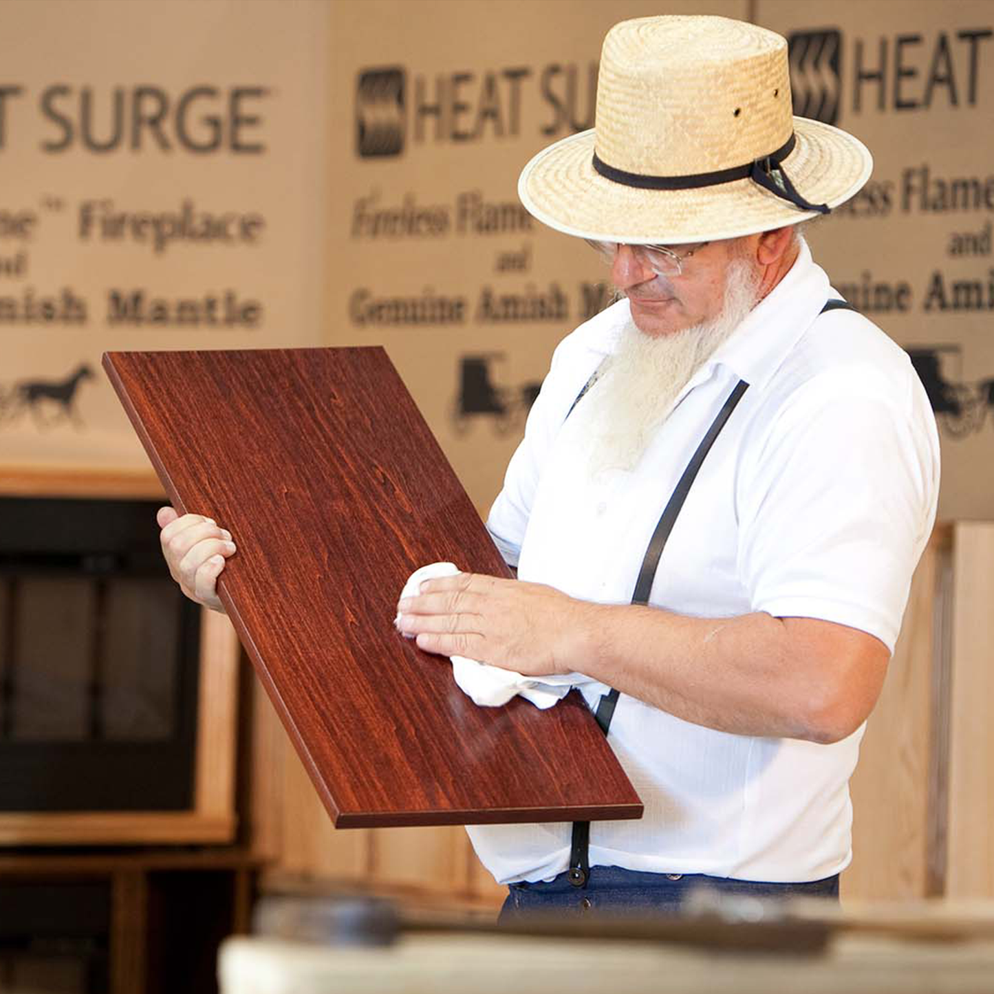 HeatSurge Amish Fireplace
