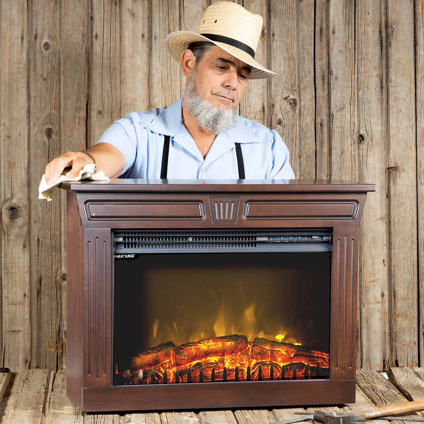 HeatSurge Amish Fireplace